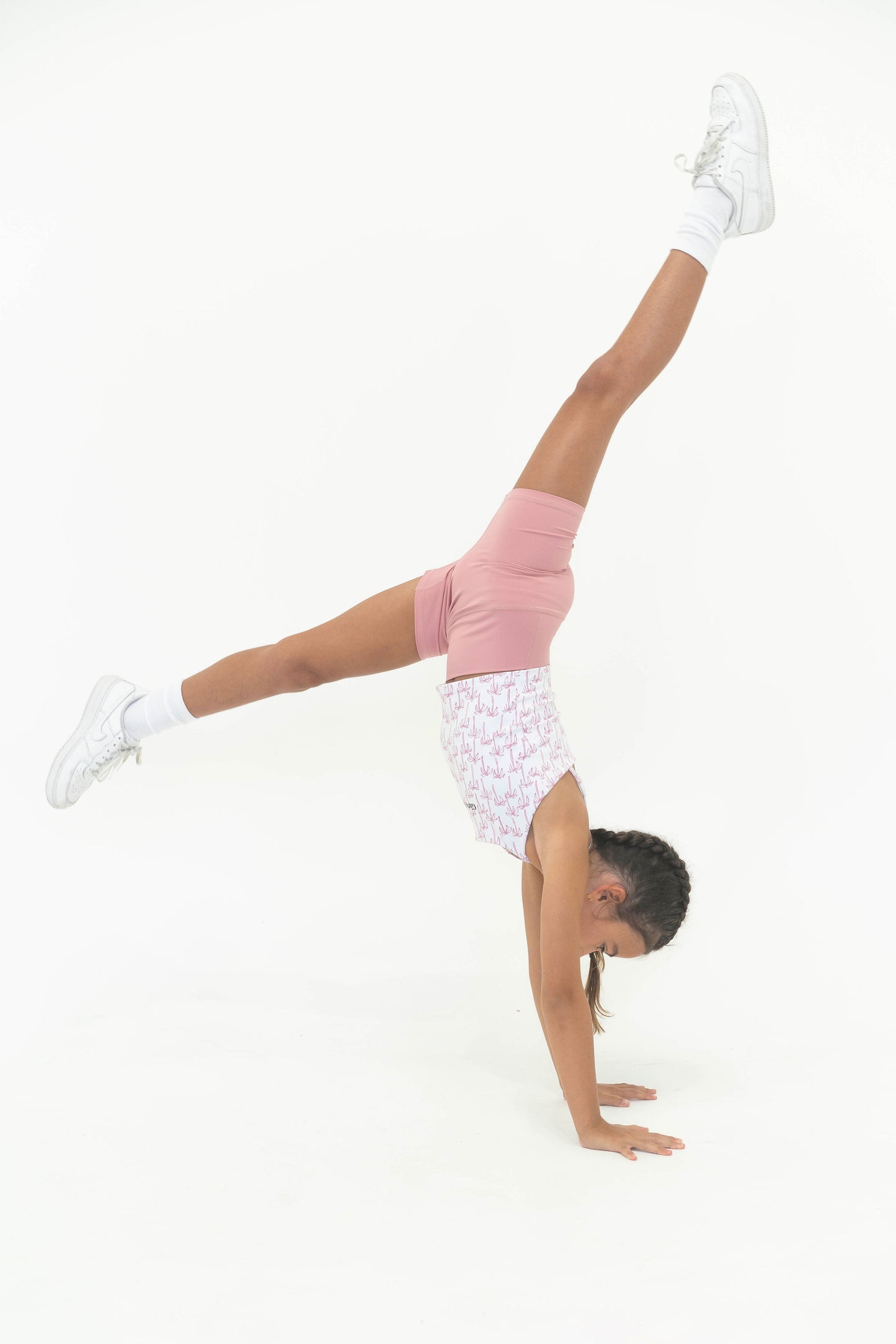 Mid-Length Pink Activewear Shorts