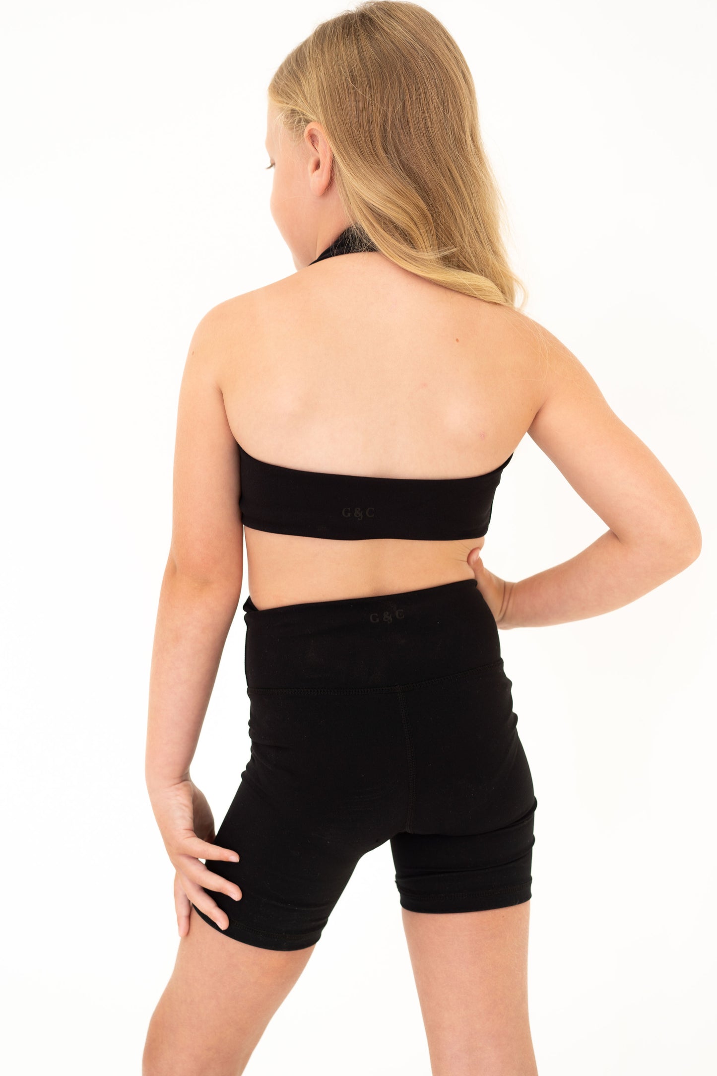 Mid‑Length Active Shorts - Black