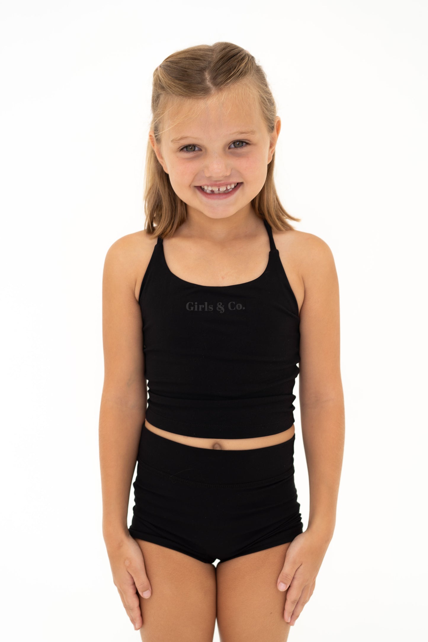 Girls Activewear Tank Top - Black