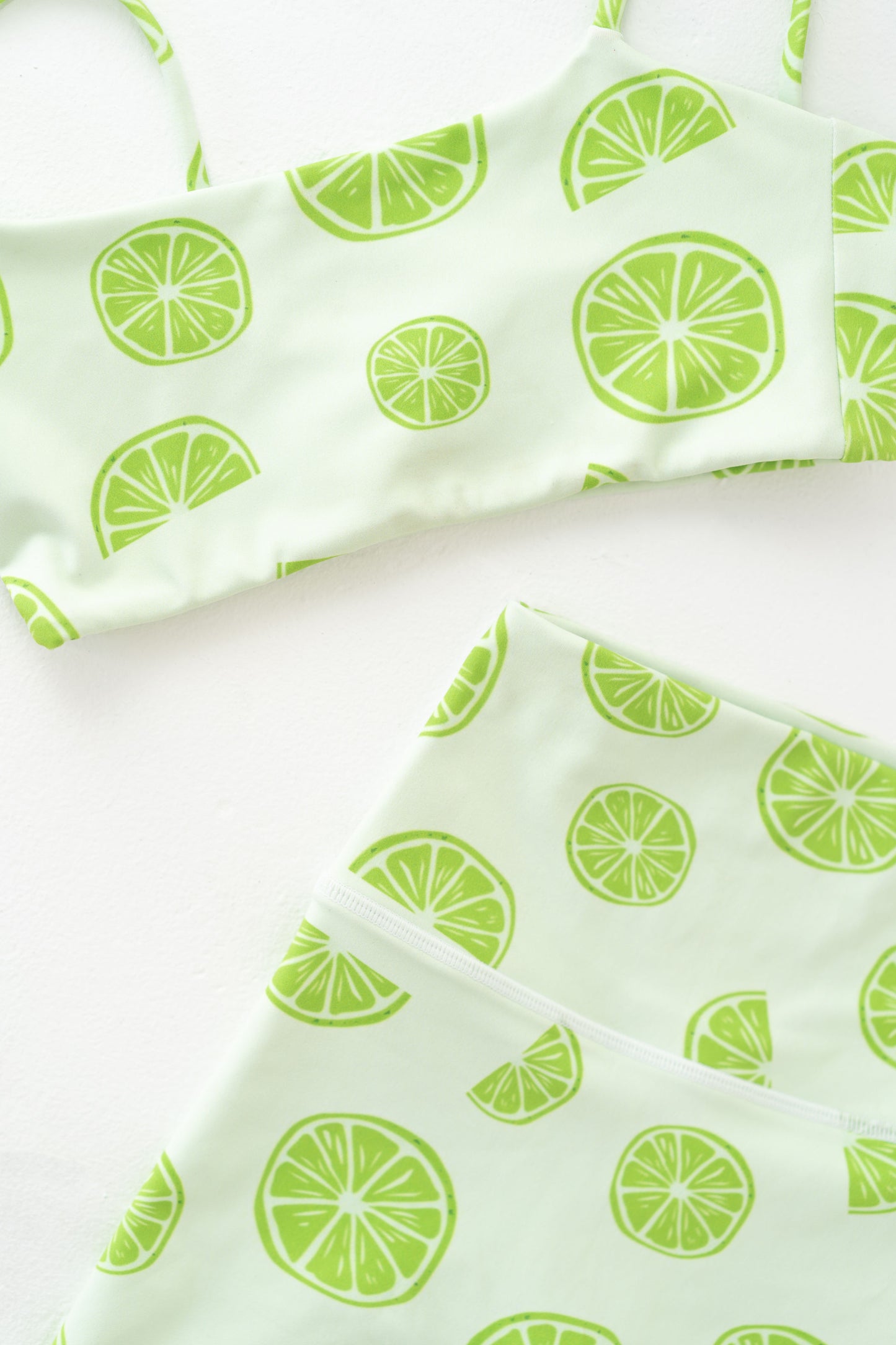 Lime Mid-Length Active Shorts
