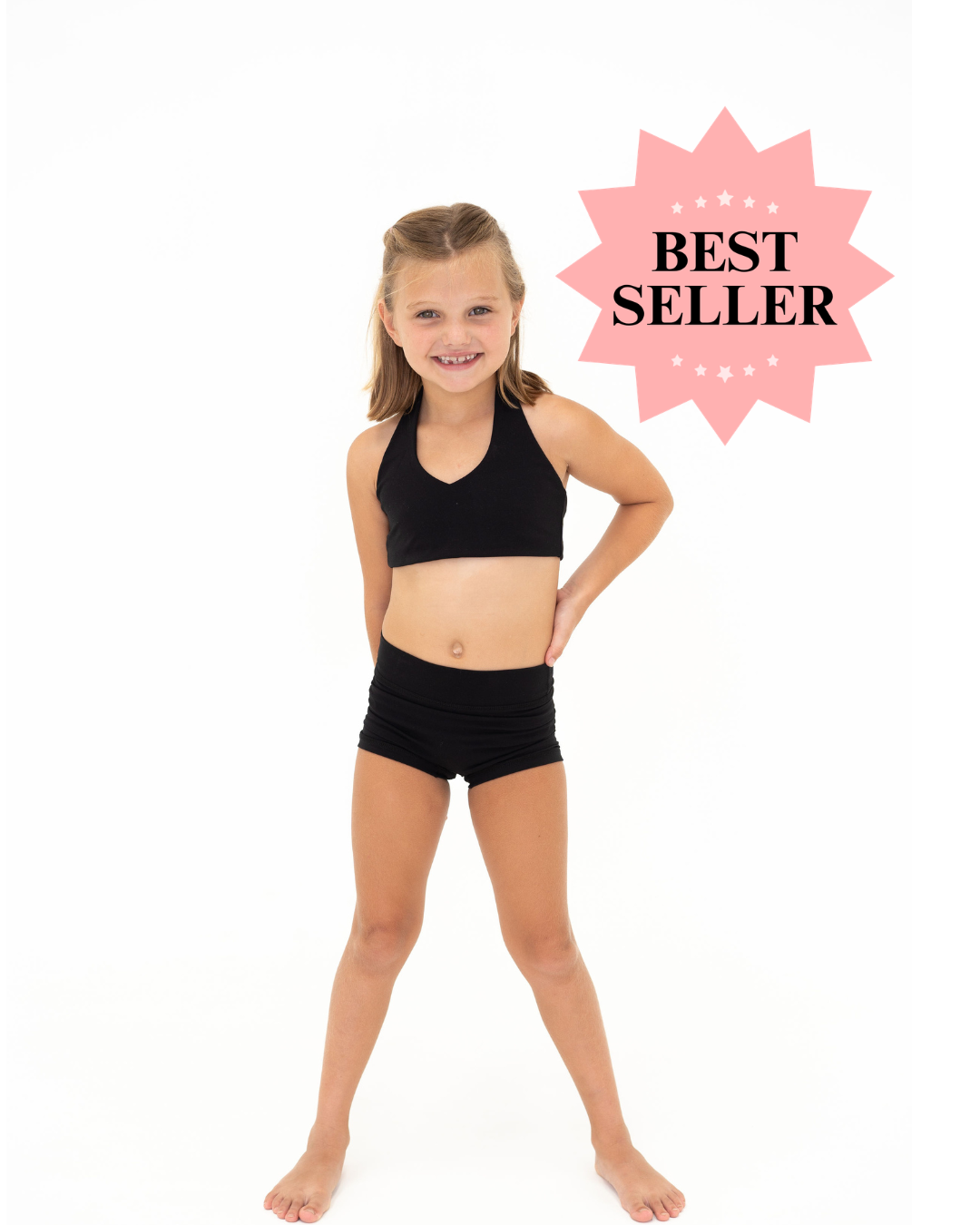 Halter Crop Top - Black