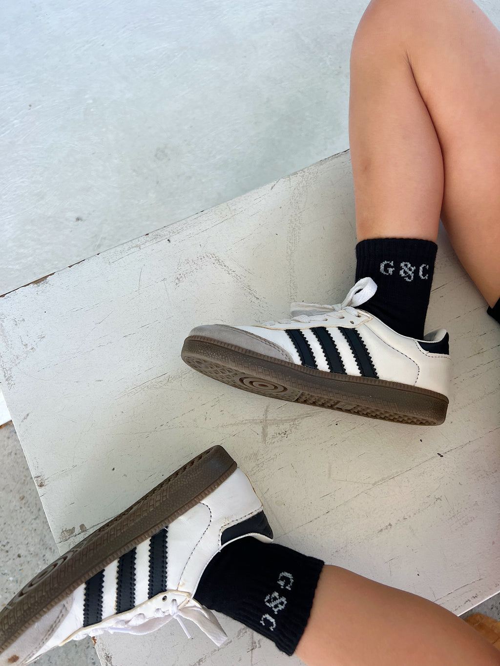 Girls Black Socks