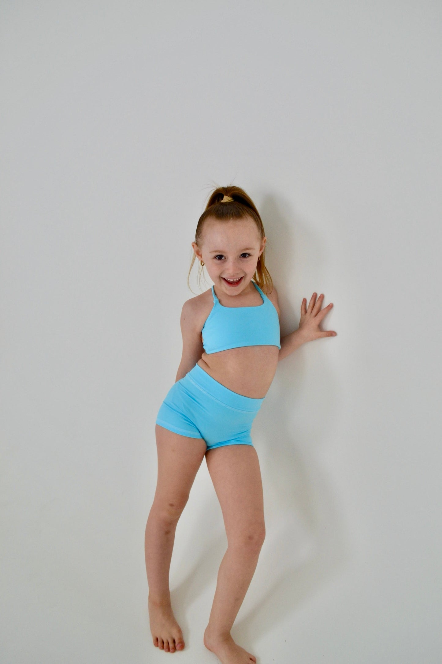 The Cleo Crop Top in Blue