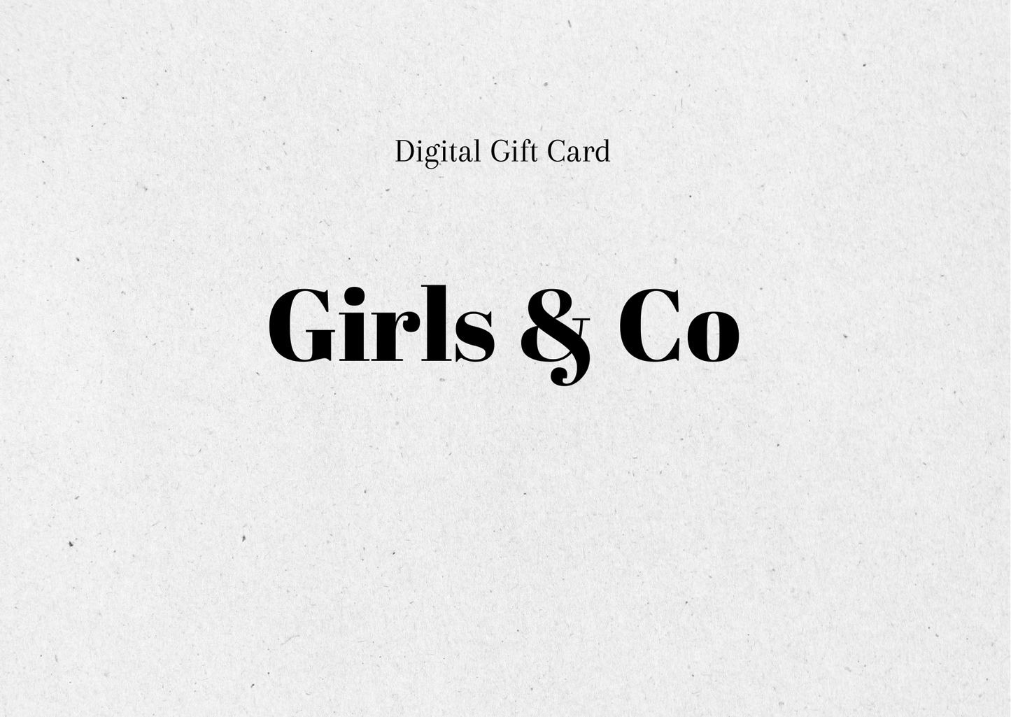 Girls & Co Gift Card