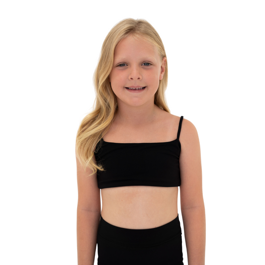 The Essential Black Bando Crop Top