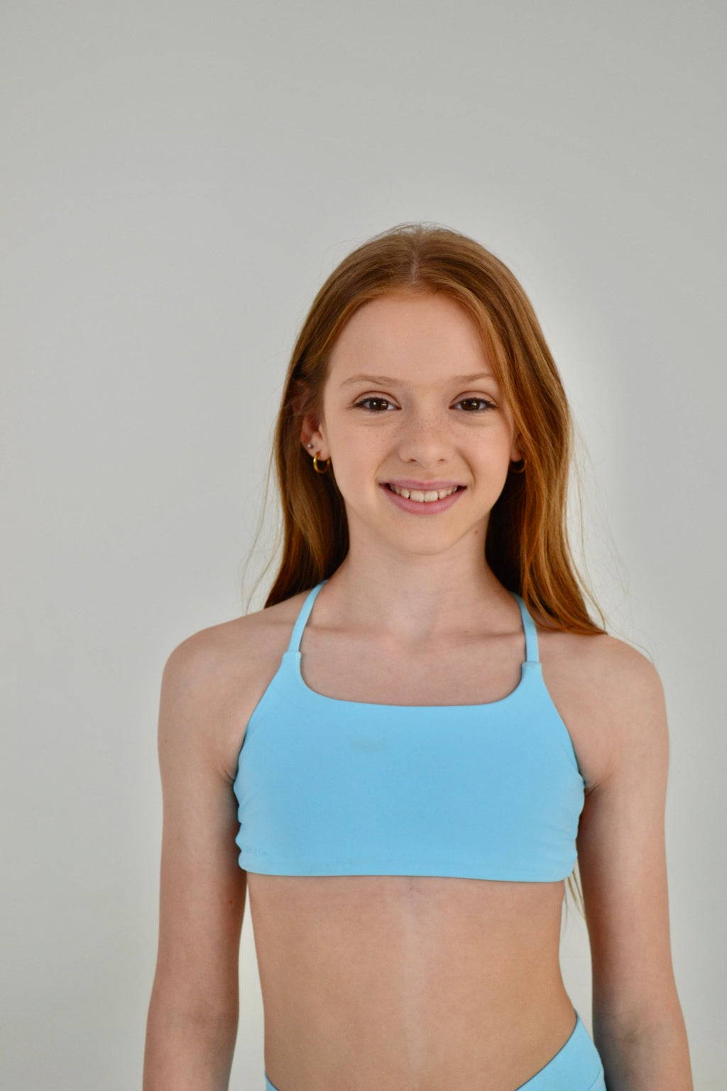 The Cleo Crop Top in Blue