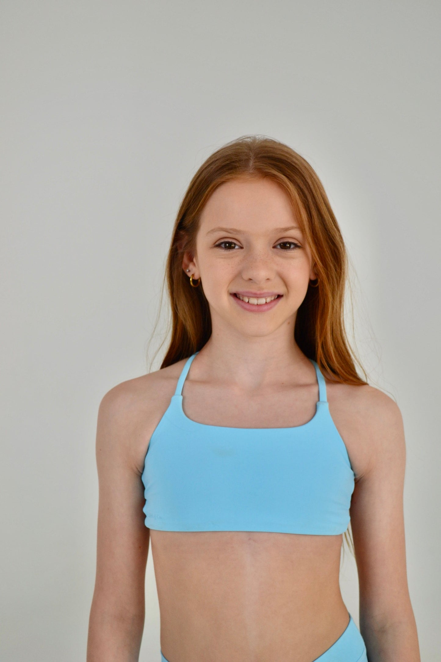 The Cleo Crop Top in Blue