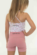 Mid-Length Pink Activewear Shorts