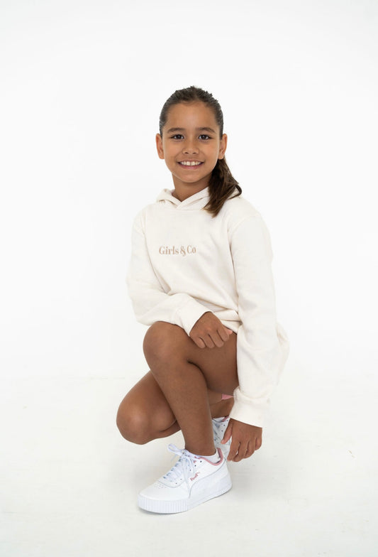 Girls & Co Cream Hoodie -  'In My Cheer Era'