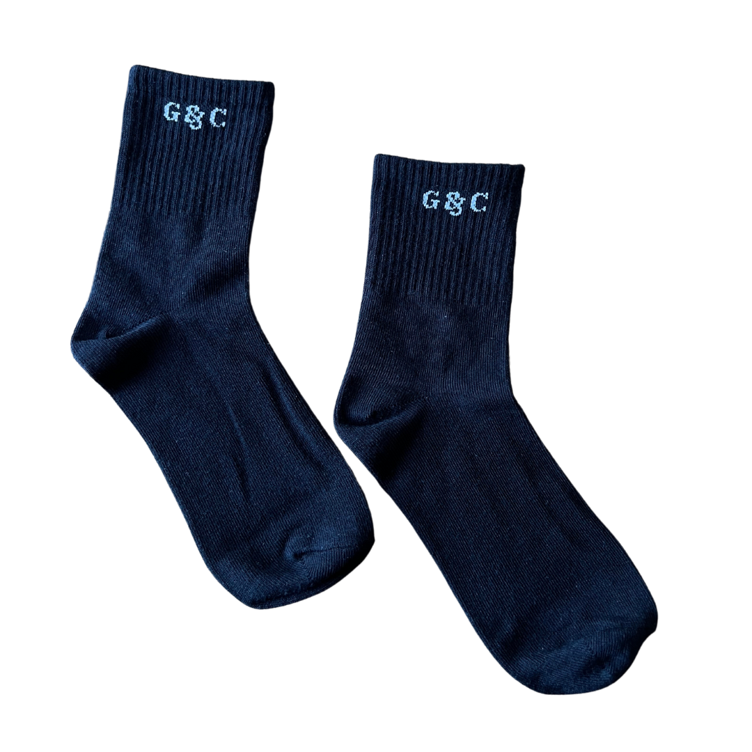 Girls Black Socks
