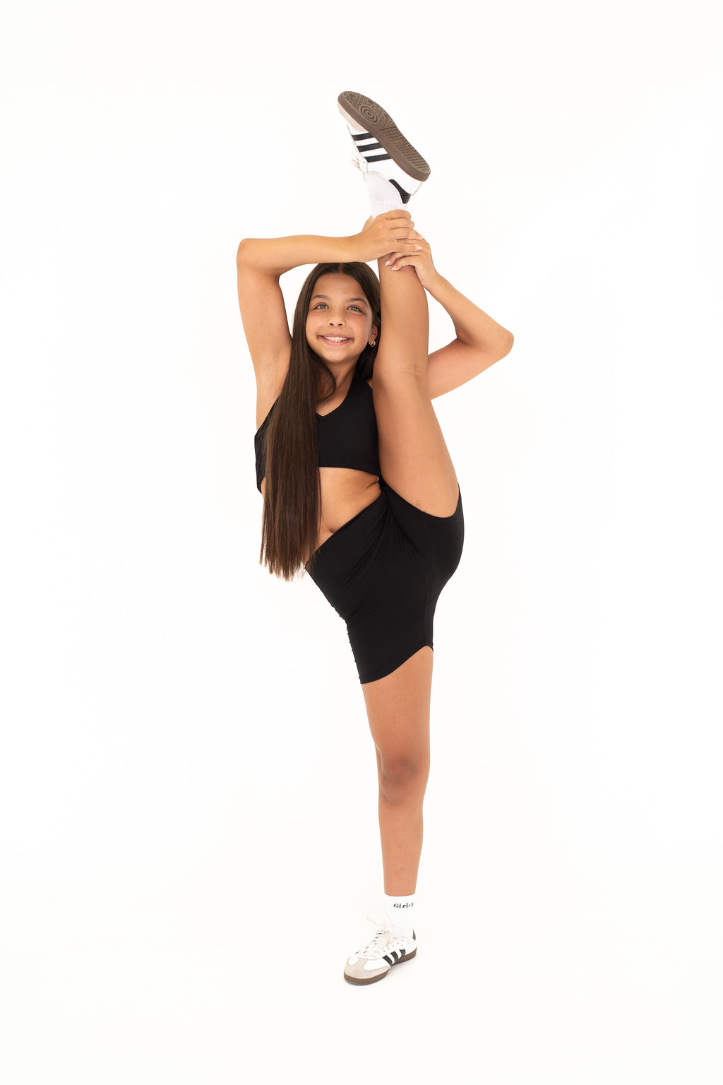 Mid‑Length Active Shorts - Black