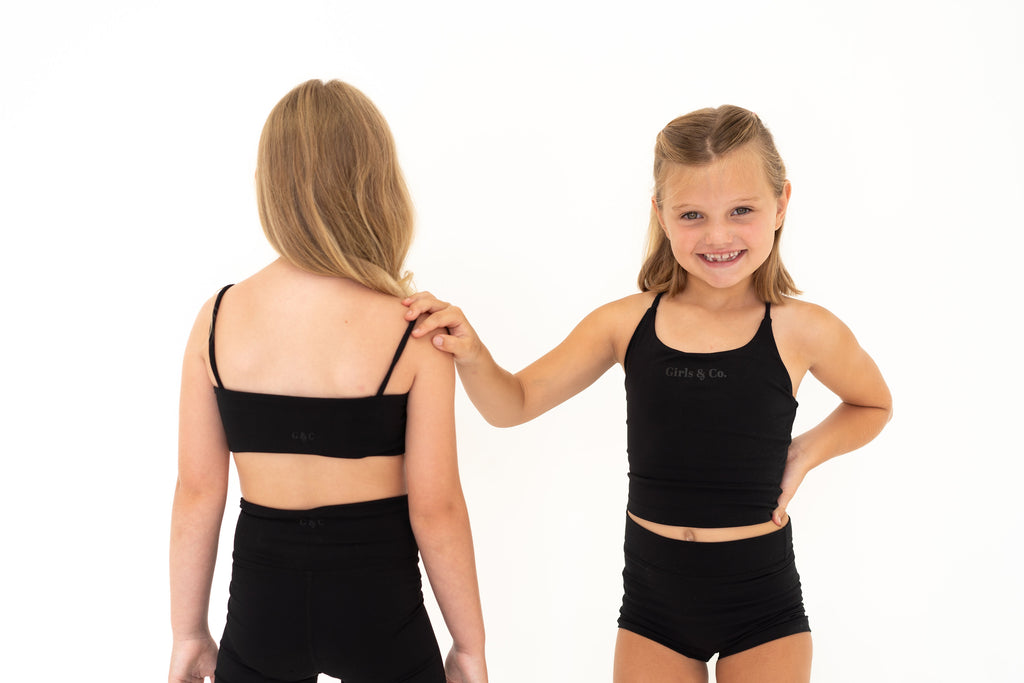 Girls Activewear Tank Top - Black