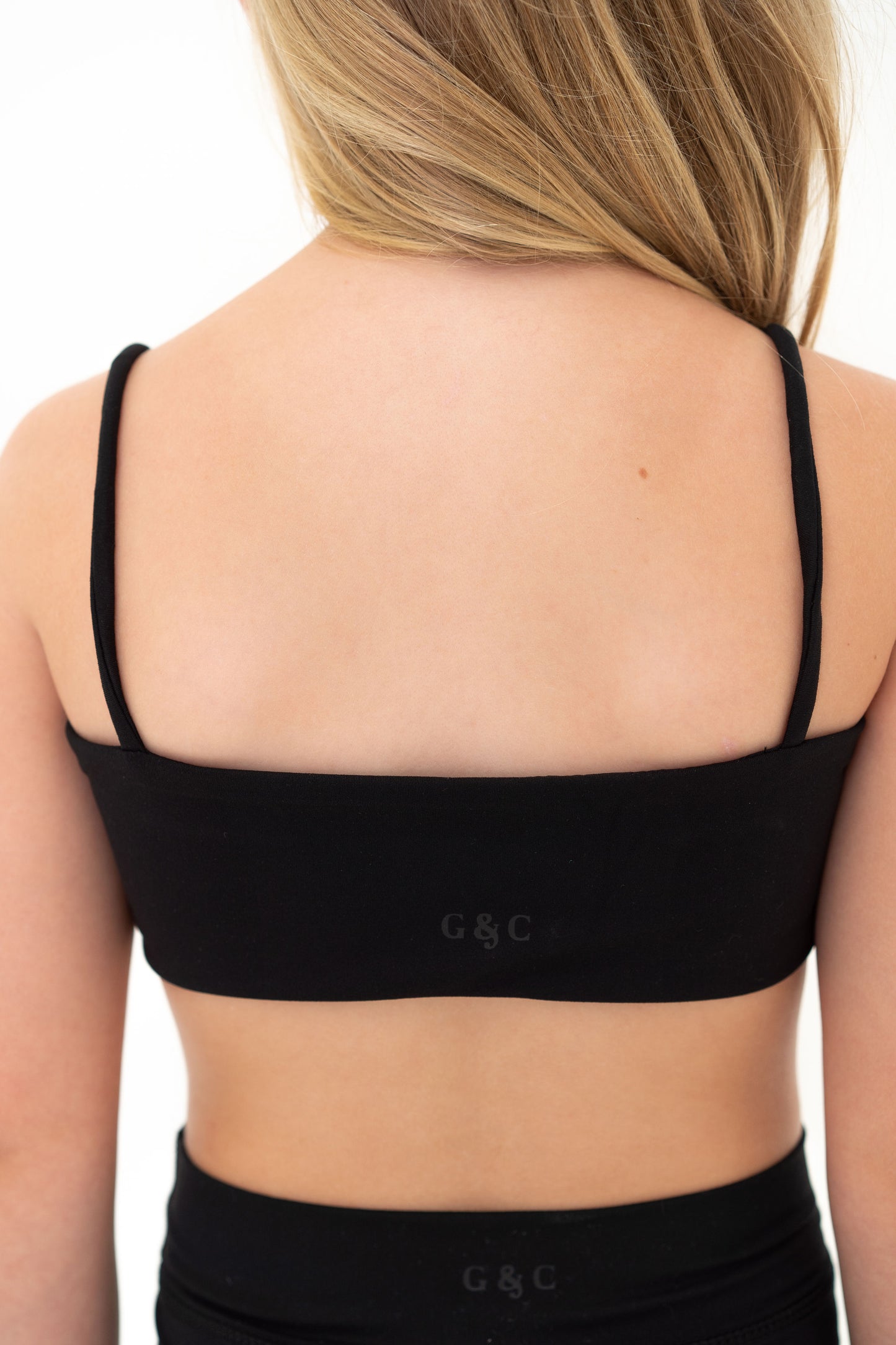 The Essential Black Bando Crop Top