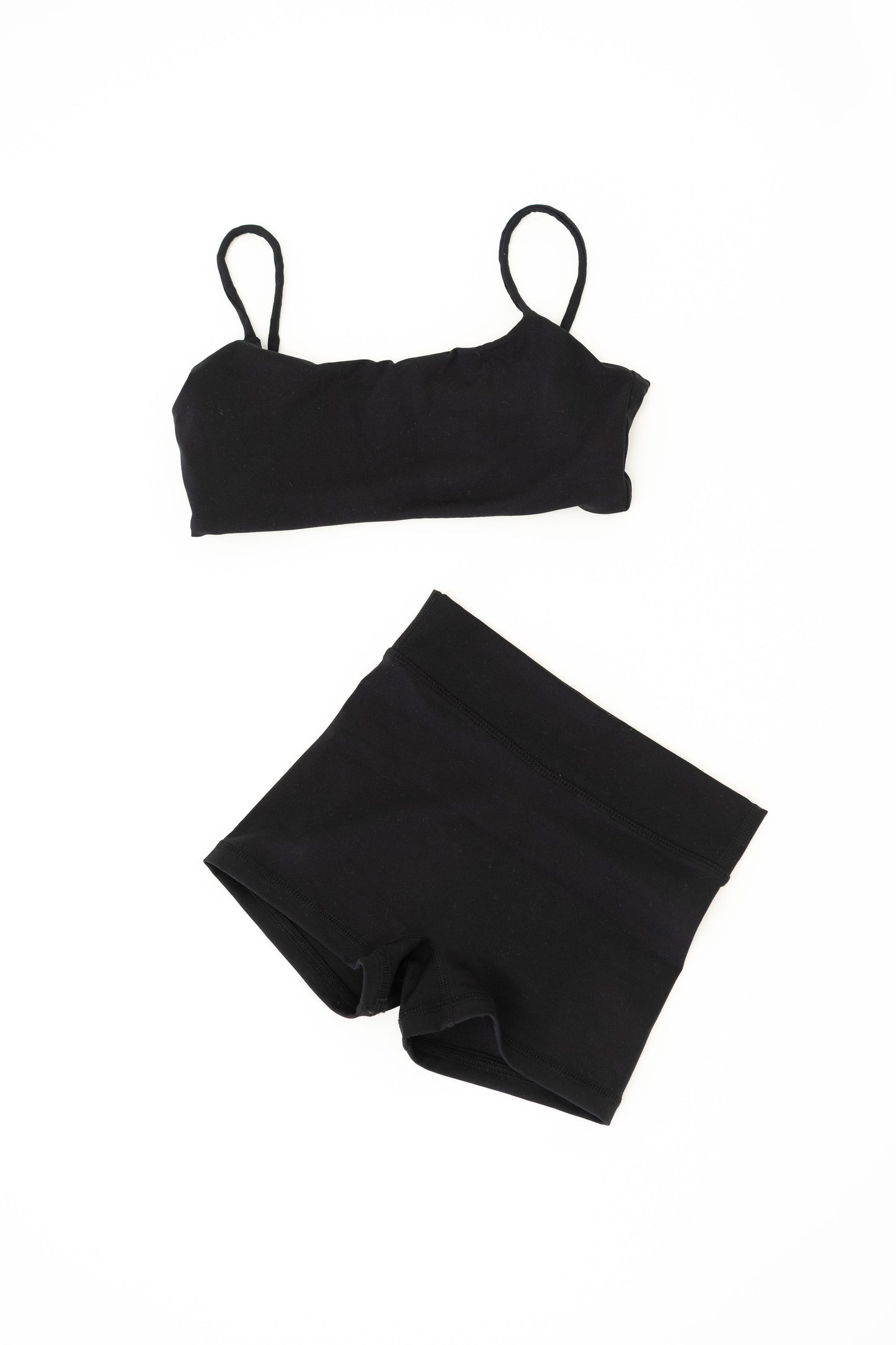 The Essential Black Bando Crop Top