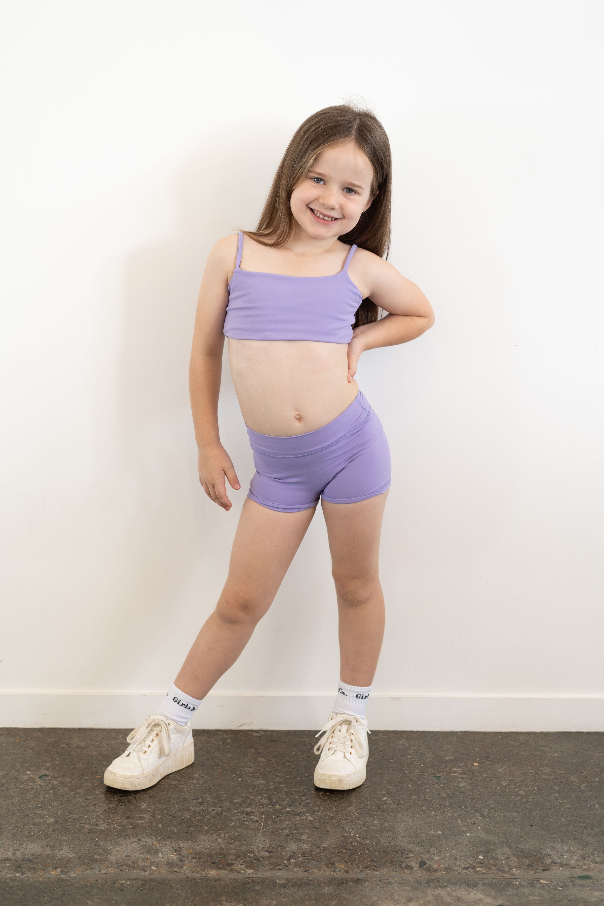Bando Girls Crop Top - Purple
