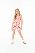 Cherry Mid-Length Active Shorts