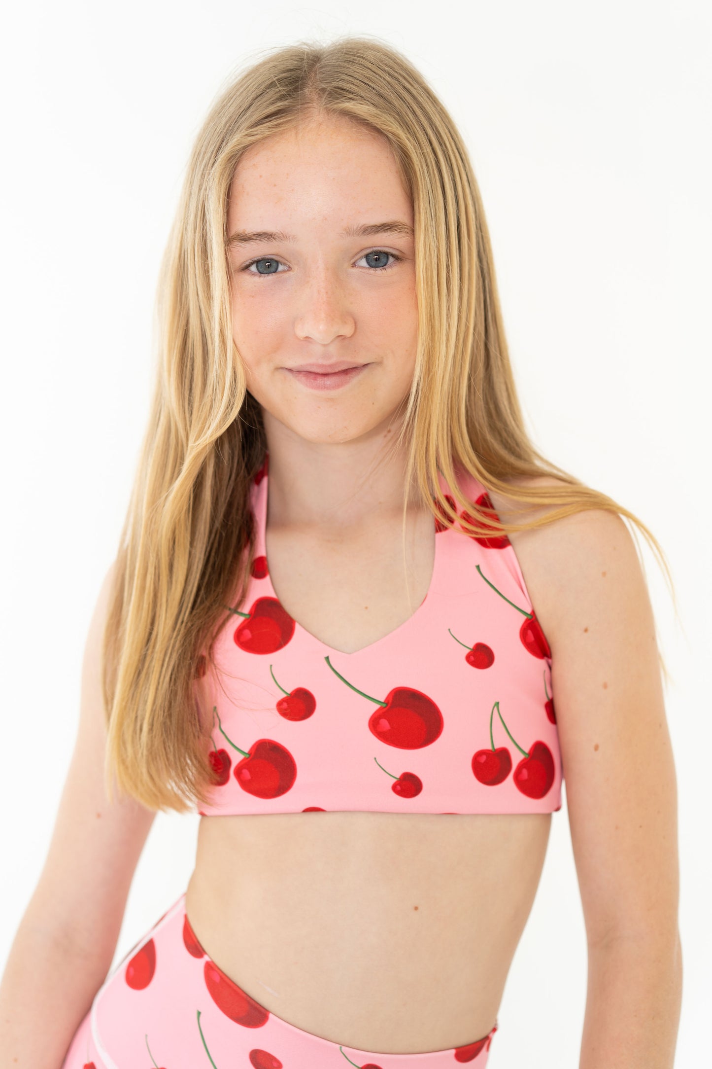 Cherry Halter Crop Top