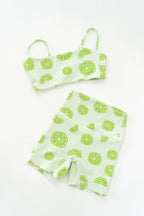 Bando Crop Top - Lime