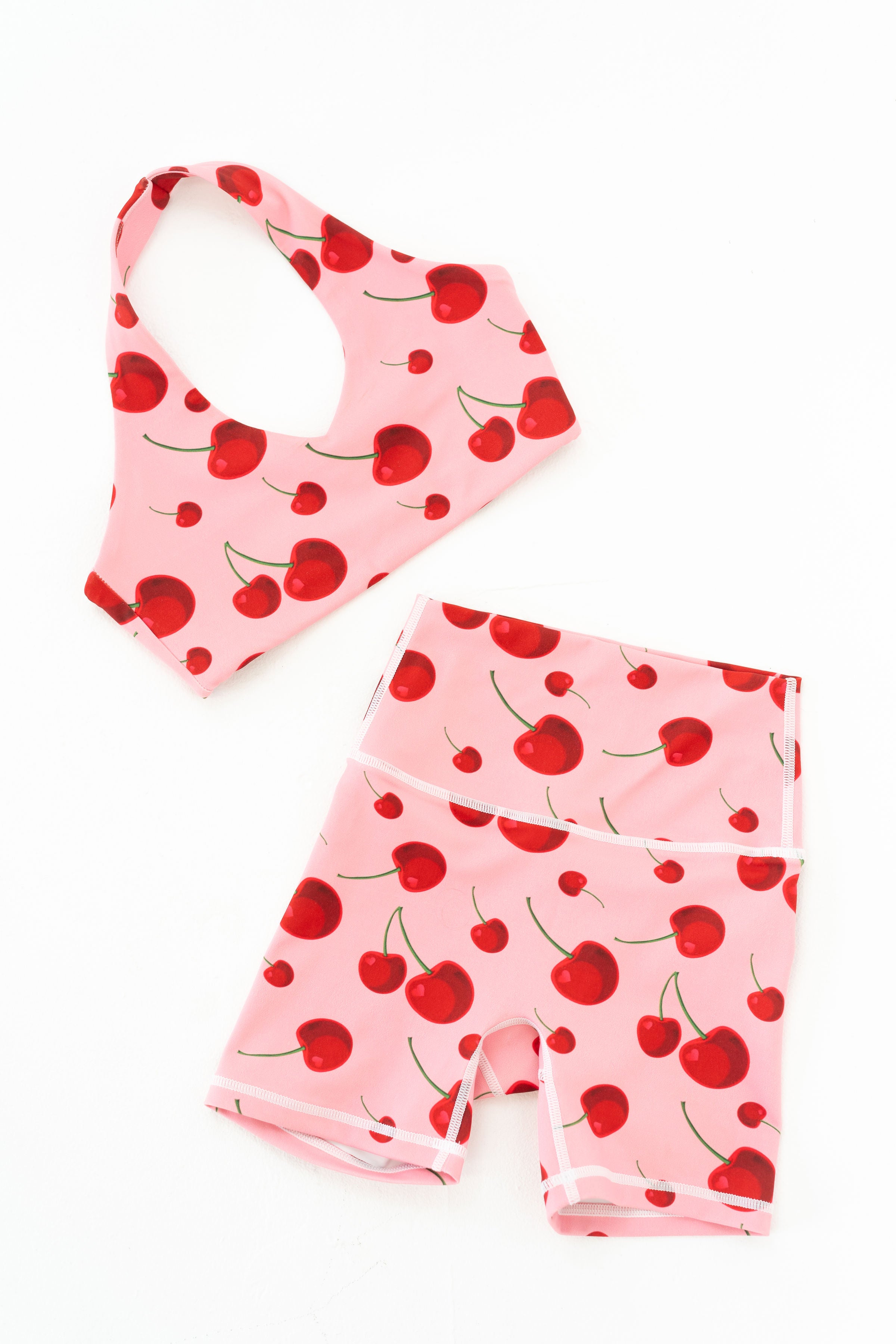 Cherry Mid-Length Active Shorts