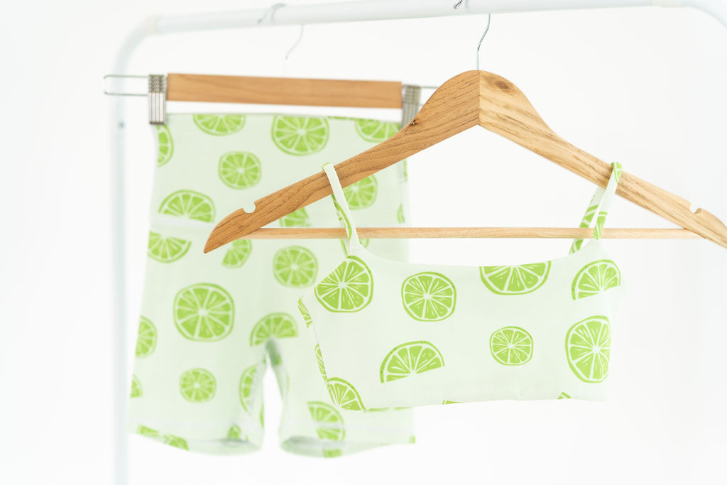 Bando Crop Top - Lime