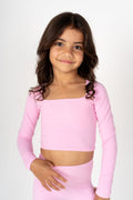 Activewear Long Sleeve Tank Top - Bubblegum Pink