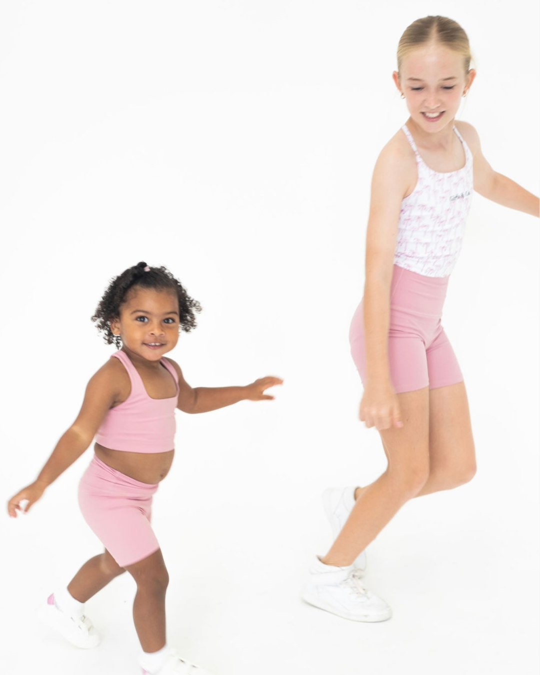 Mid-Length Pink Activewear Shorts