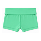 Foldover Activewear Shorts - 2-in-1 Design